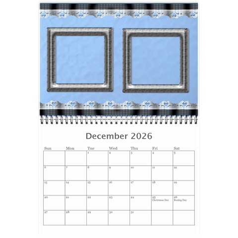 Elegant In Silver 2026 (any Year) Calendar 8 5x6 By Deborah Dec 2026