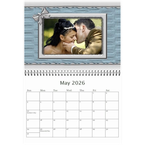 Elegant In Silver 2026 (any Year) Calendar 8 5x6 By Deborah May 2026