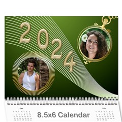 Styled in Green 2024 Calendar (large Numbers) mini - Wall Calendar 8.5  x 6 