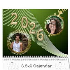 Styled In Green 2026 Calendar (large Numbers) Mini