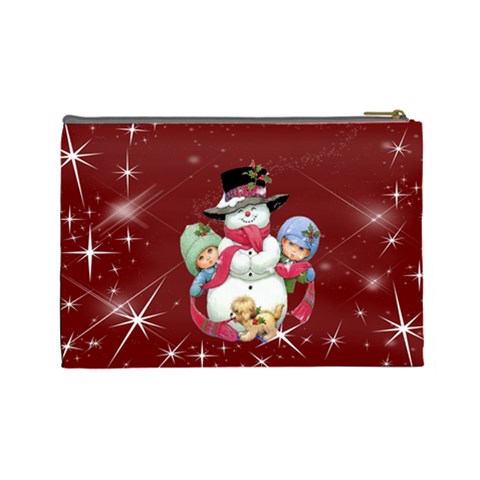 Christmas Collection Cosmetic Bag (large) By Picklestar Scraps Back