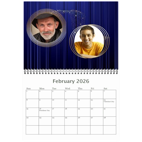 Showcase 2026 (any Year) Calendar 8 5x6 By Deborah Feb 2026