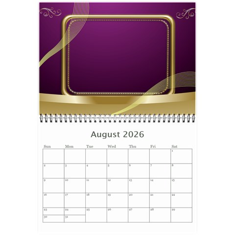 Memories 2026 (any Year) Calendar 8 5x6 By Deborah Aug 2026