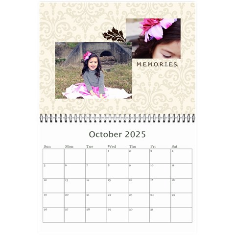Mini Calendar 2025 And Any Year: Memories To Cherish By Jennyl Oct 2025