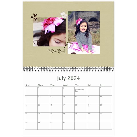 Mini Calendar 2024 And Any Year: Memories To Cherish By Jennyl Jul 2024