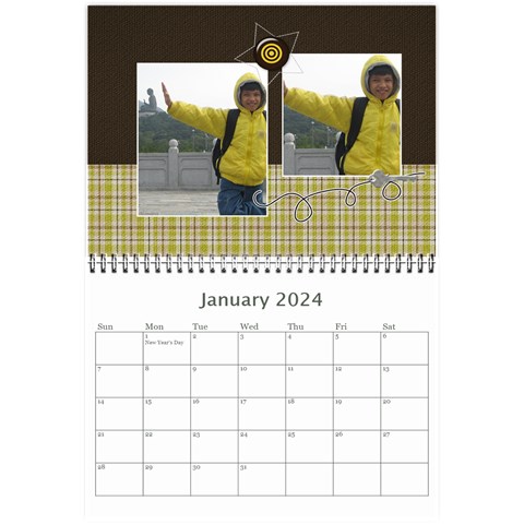 Mini Calendar For Guys By Jennyl Jan 2024