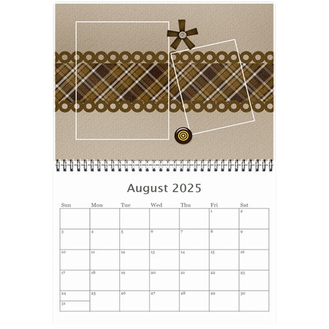 Mini Calendar For Guys By Jennyl Aug 2025