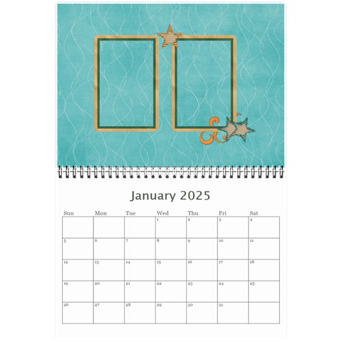 Mini Calendar 2025: Cool Dude By Jennyl Jan 2025