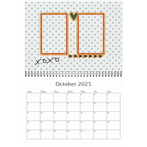 Mini Calendar 2025: Cool Dude By Jennyl Oct 2025