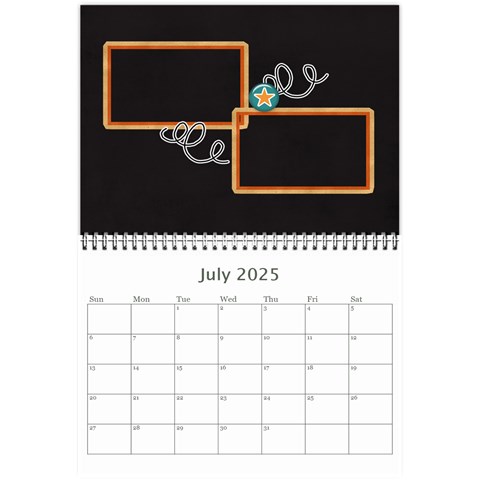 Mini Calendar 2025: Cool Dude By Jennyl Jul 2025