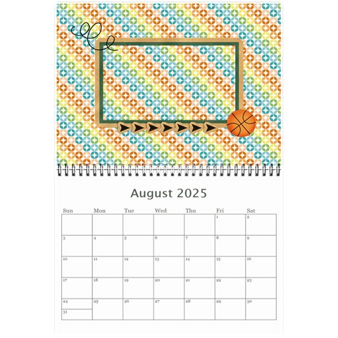 Mini Calendar 2025: Cool Dude By Jennyl Aug 2025