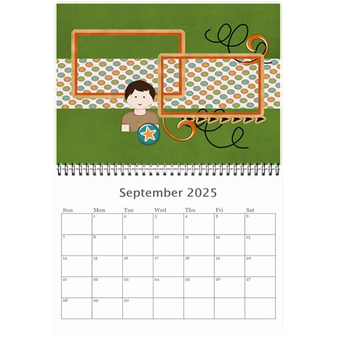 Mini Calendar 2025: Cool Dude By Jennyl Sep 2025