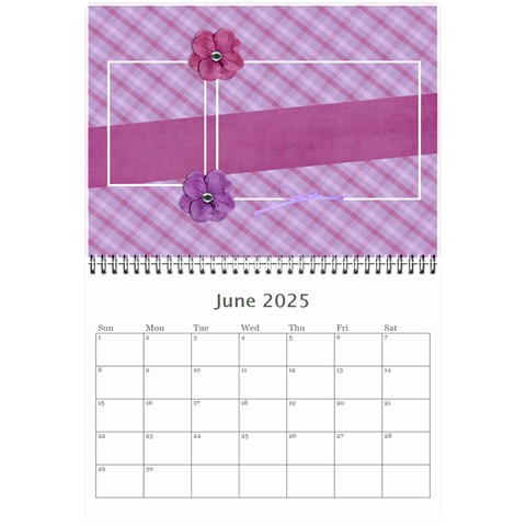 Mini Calendar: Lavander Dreams By Jennyl Jun 2025