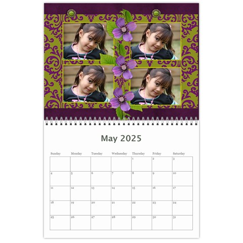 Mini Calendar: Lavander Love By Jennyl May 2025