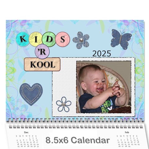 Kids 8 5x6 Mini Wall Calendar By Lil Cover
