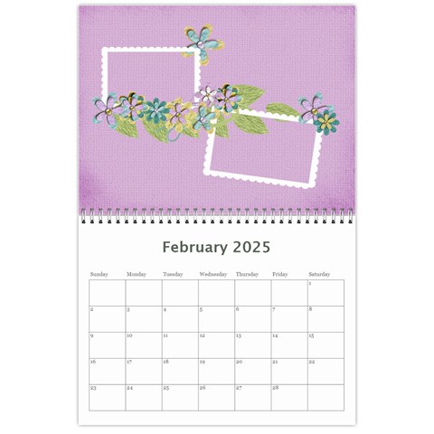 Mini Wall Calendar: Precious Family By Jennyl Feb 2025