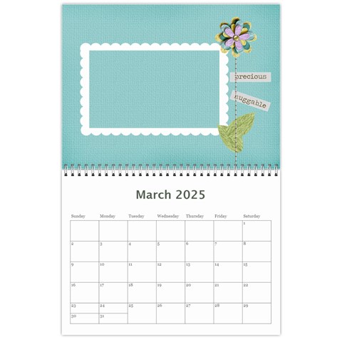 Mini Wall Calendar: Precious Family By Jennyl Mar 2025