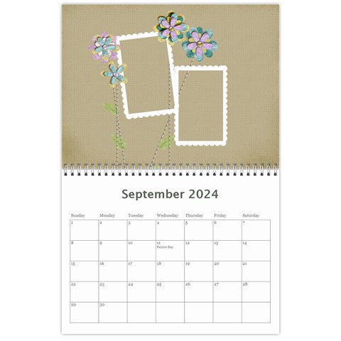 Mini Wall Calendar: Precious Family By Jennyl Sep 2024