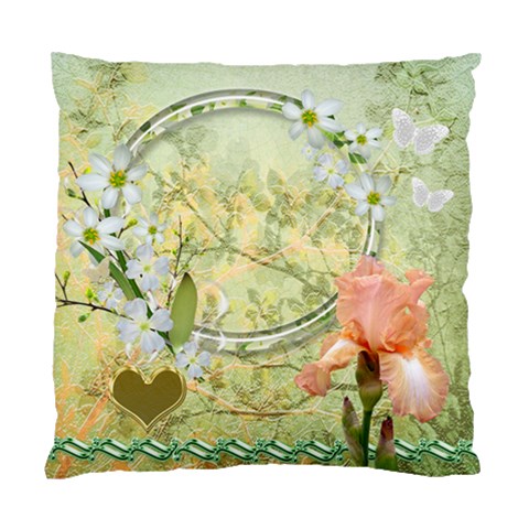 Yellow Floral Double Sided Cushion Case  By Ellan Back