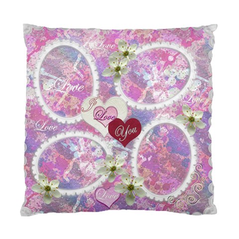 Wedding Pink Lavander Double Sided Cushion Case By Ellan Front