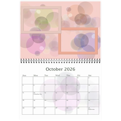 Bubbles 2026 (any Year) Calendar 8 5x6 By Deborah Oct 2026