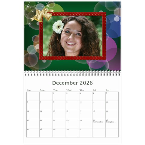 Bubbles 2026 (any Year) Calendar 8 5x6 By Deborah Dec 2026