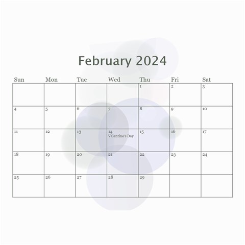 Bubbles 2024 (any Year) Calendar 8 5x6 By Deborah Apr 2024