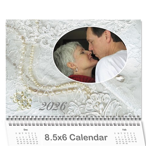 Our Wedding Or Anniversary 2026 (any Year Calendar Mini By Deborah Cover