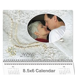 Our Wedding or Anniversary 2026 (any Year Calendar Mini - Wall Calendar 8.5  x 6 