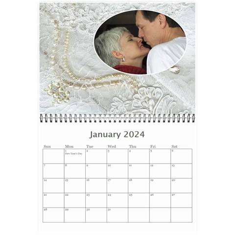 Our Wedding Or Anniversary 2024 (any Year Calendar Mini By Deborah Jan 2024