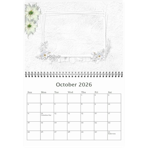 Our Wedding Or Anniversary 2026 (any Year Calendar Mini By Deborah Oct 2026