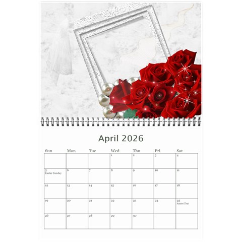 Our Wedding Or Anniversary 2026 (any Year Calendar Mini By Deborah Apr 2026