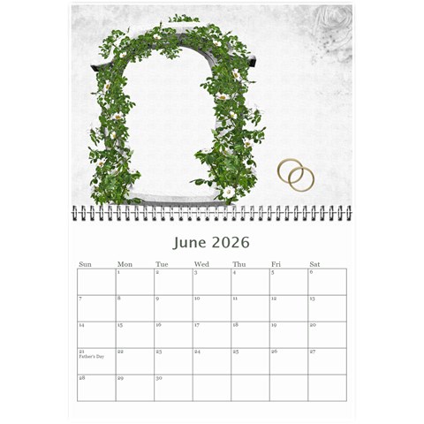 Our Wedding Or Anniversary 2026 (any Year Calendar Mini By Deborah Jun 2026