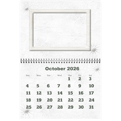 General Purpose Textured 2026 Calendar (large Numbers) Mini By Deborah Oct 2026