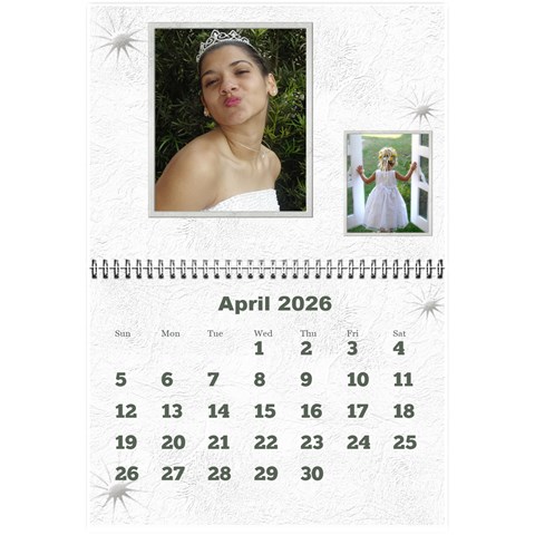 General Purpose Textured 2026 Calendar (large Numbers) Mini By Deborah Apr 2026