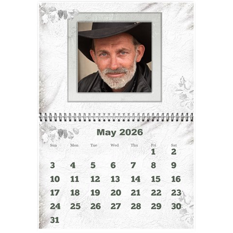 General Purpose Textured 2026 Calendar (large Numbers) Mini By Deborah May 2026
