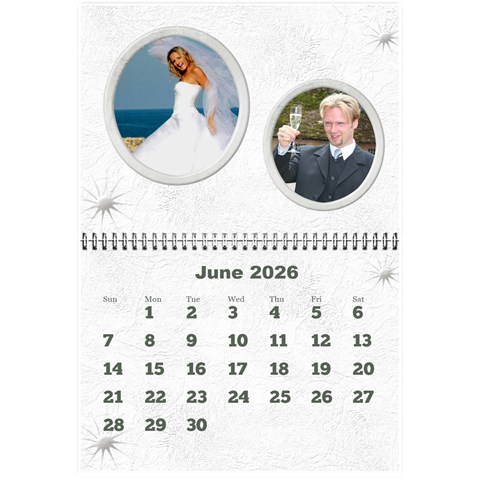 General Purpose Textured 2026 Calendar (large Numbers) Mini By Deborah Jun 2026