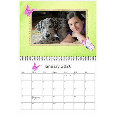 Little Butterflies 2026 (any Year) Calendar 8 5x6 By Deborah Jan 2026