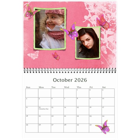 Little Butterflies 2026 (any Year) Calendar 8 5x6 By Deborah Oct 2026