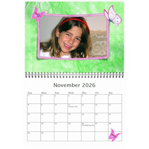 Little Butterflies 2026 (any Year) Calendar 8 5x6 By Deborah Nov 2026