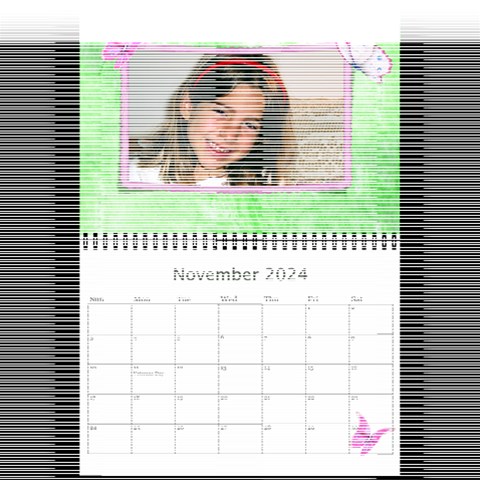 Little Butterflies 2024 (any Year) Calendar 8 5x6 By Deborah Nov 2024