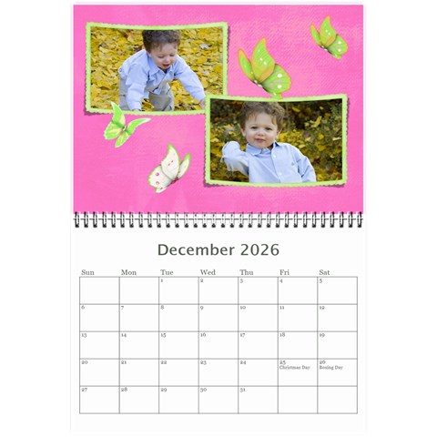 Little Butterflies 2026 (any Year) Calendar 8 5x6 By Deborah Dec 2026