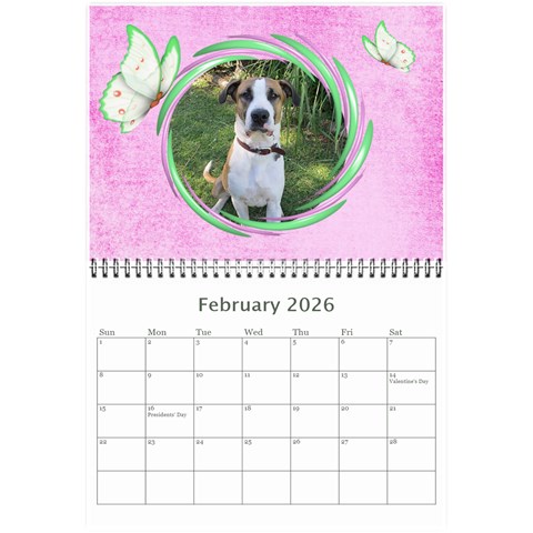 Little Butterflies 2026 (any Year) Calendar 8 5x6 By Deborah Feb 2026