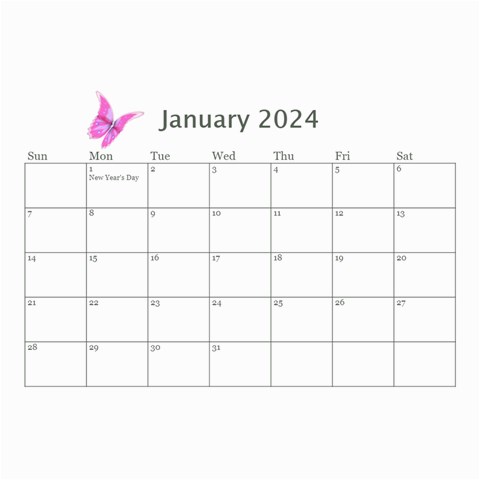 Little Butterflies 2024 (any Year) Calendar 8 5x6 By Deborah Feb 2024