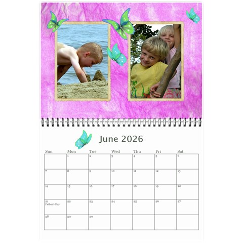 Little Butterflies 2026 (any Year) Calendar 8 5x6 By Deborah Jun 2026