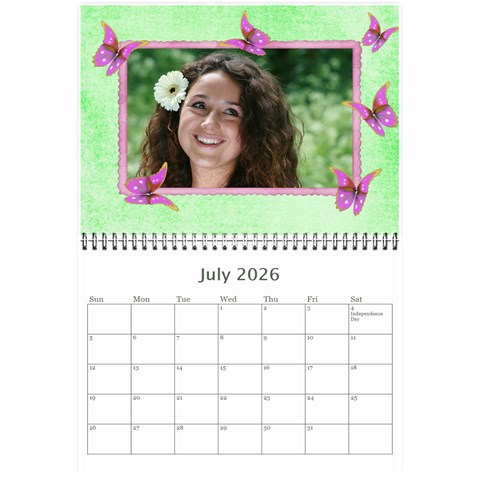 Little Butterflies 2026 (any Year) Calendar 8 5x6 By Deborah Jul 2026