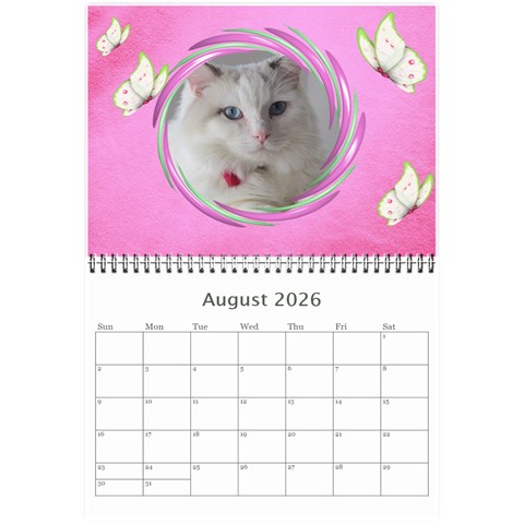 Little Butterflies 2026 (any Year) Calendar 8 5x6 By Deborah Aug 2026