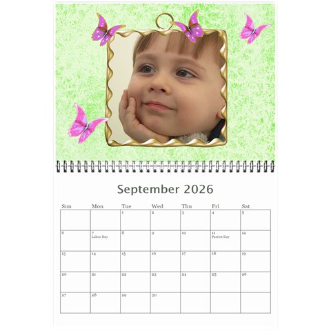 Little Butterflies 2026 (any Year) Calendar 8 5x6 By Deborah Sep 2026