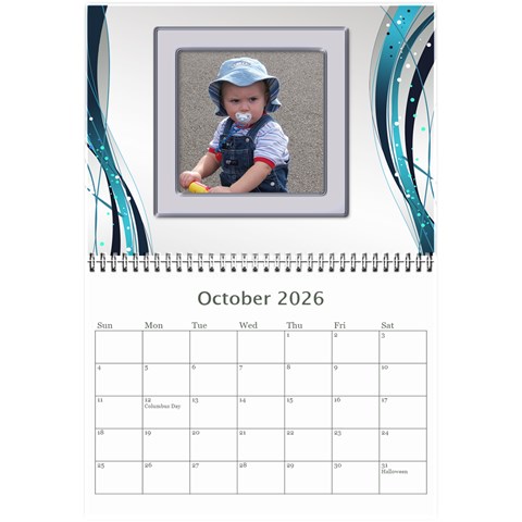 Framed In Silver 2026 (any Year) Calendar 8 5x6 By Deborah Oct 2026