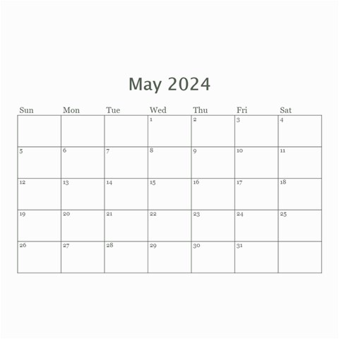 Framed In Silver 2024 (any Year) Calendar 8 5x6 By Deborah May 2024